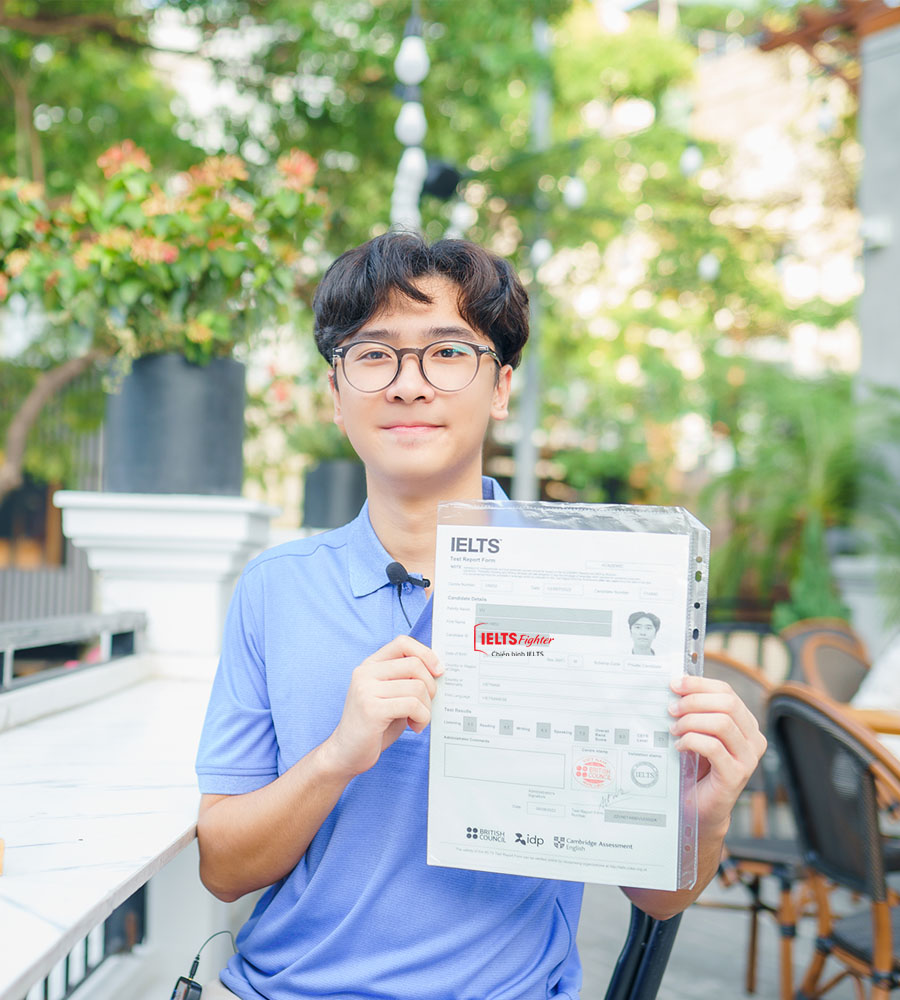 đ&igrave;nh hiếu 8.0 ielts