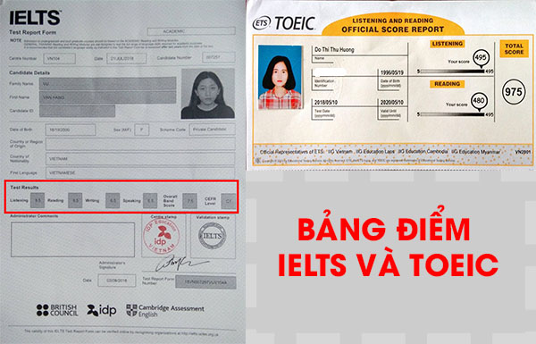 TOEIC v&agrave; IELTS