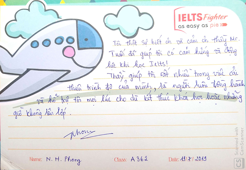 cảm nhận học viên -ielts fighter  ảnh 3