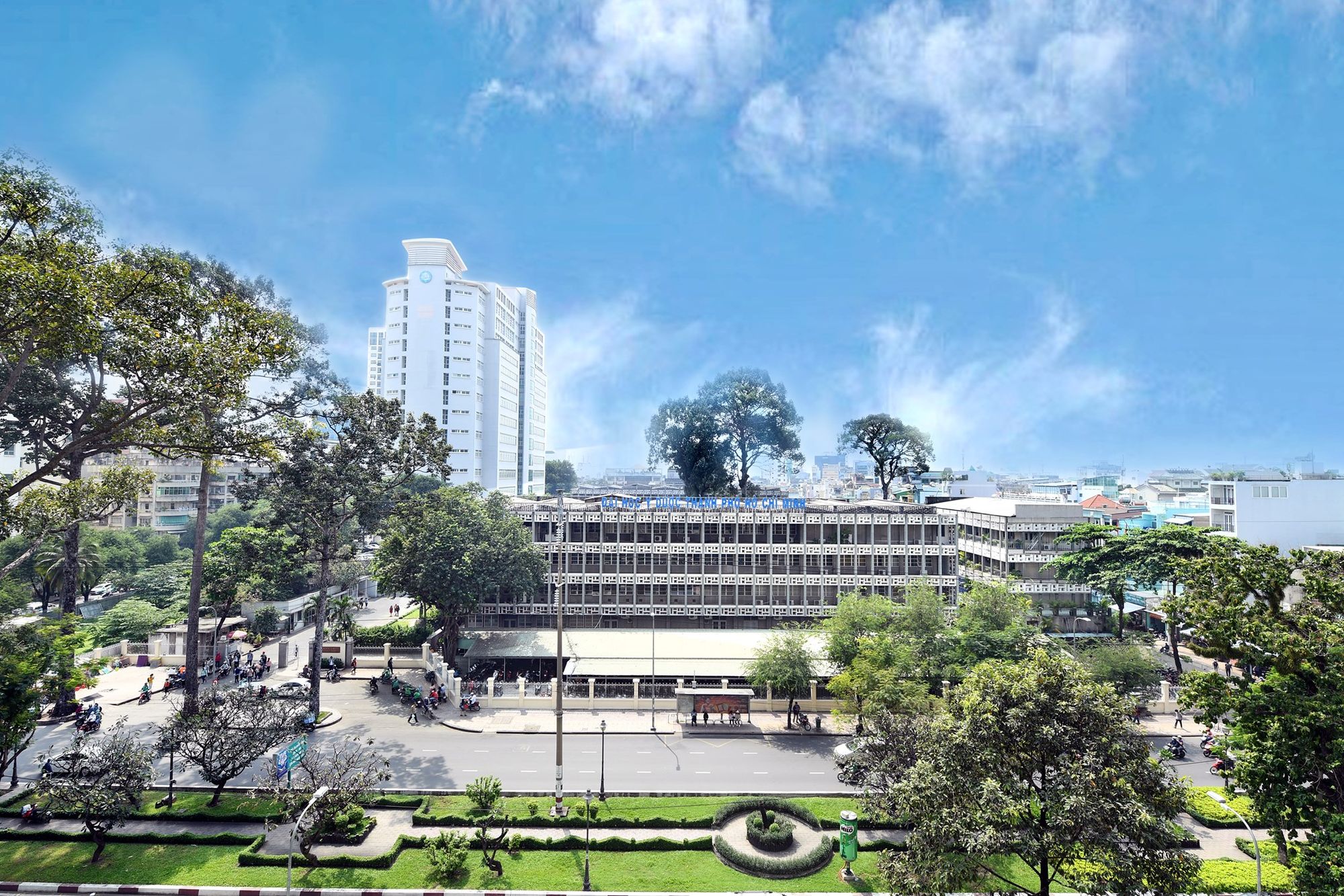 to&agrave;n cảnh trường đại học Y dược HCM