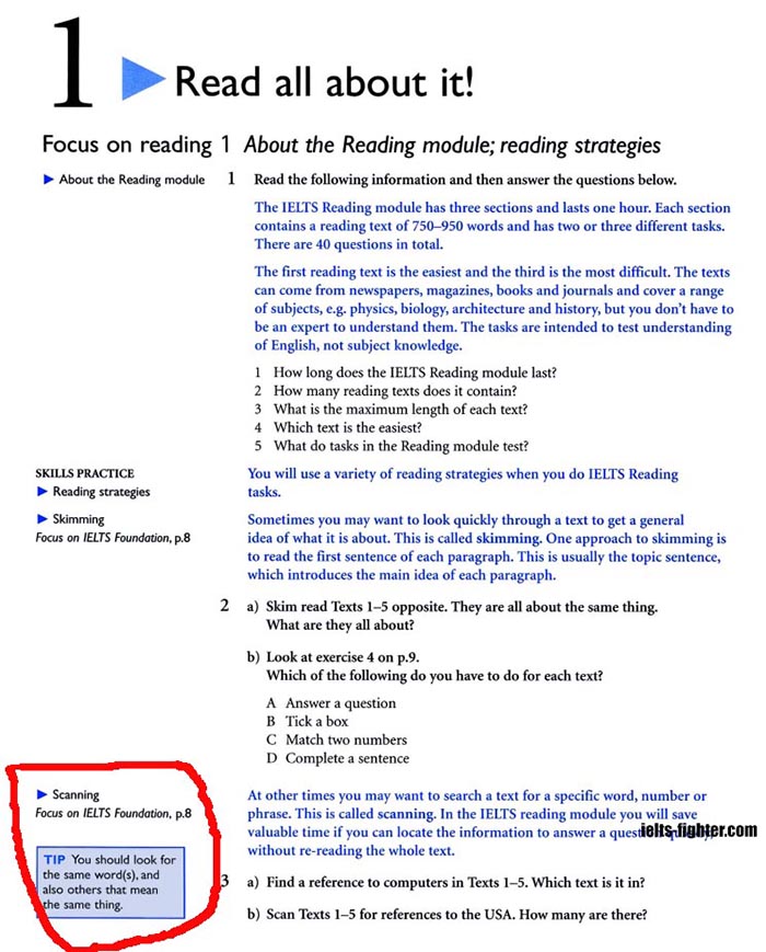 IELTS Foundation Skills minh họa