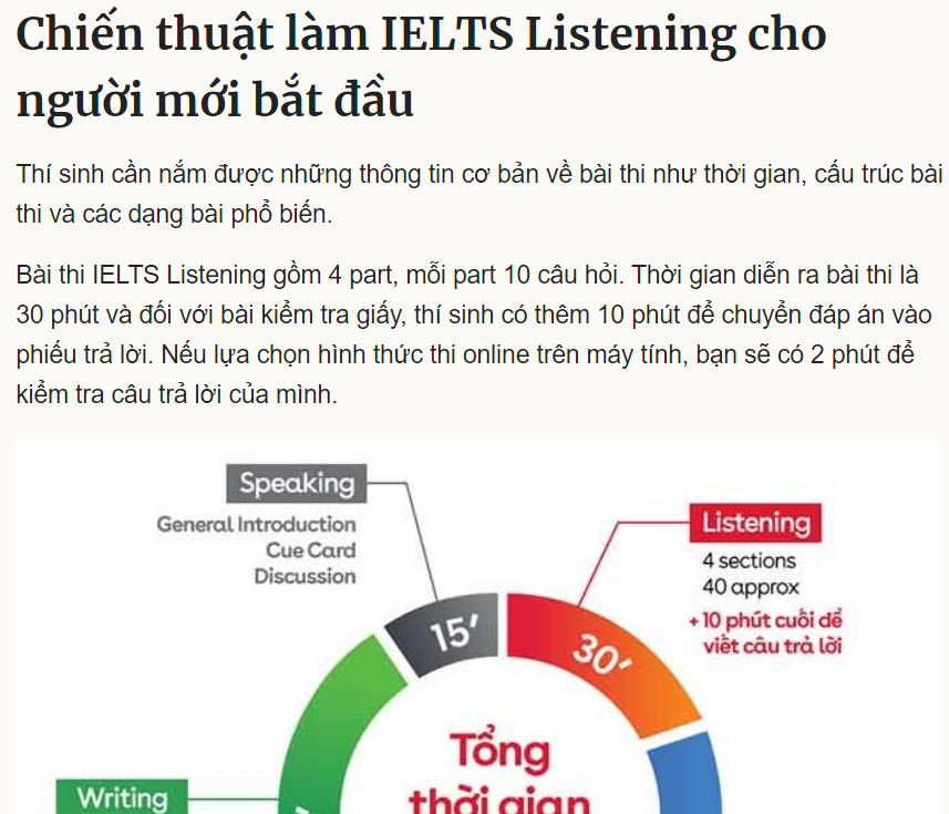 Chiến thuật l&agrave;m b&agrave;i IELTS Listening hiệu quả