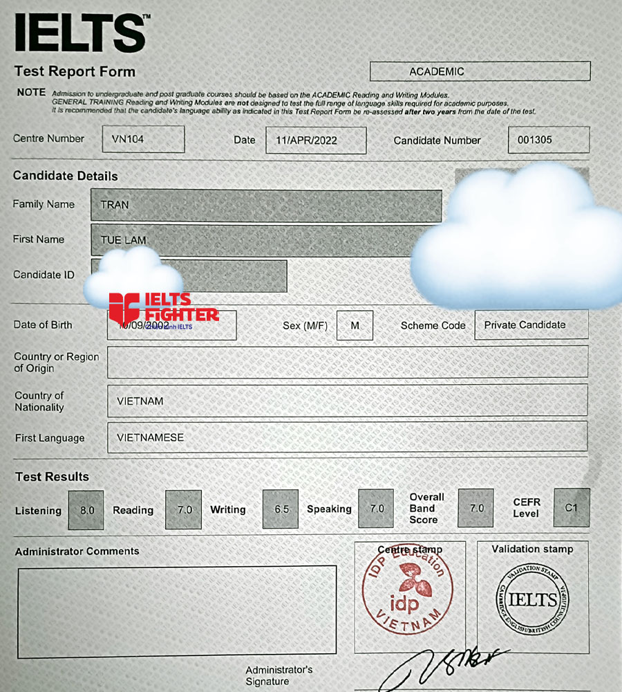 sinh vi&ecirc;n neu - bạn tuệ l&acirc;m 7.0 IELTS -  2