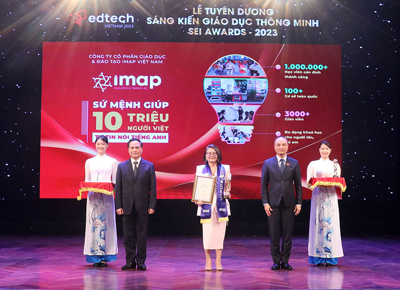 IELTS Fighter - IMAP được vinh danh "M&ocirc;i trường gi&aacute;o dục của năm" tại SEI Awards