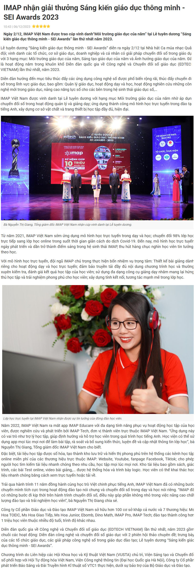 b&agrave;i b&aacute;o về IELTS Fighter tr&ecirc;n b&aacute;o Quốc tế