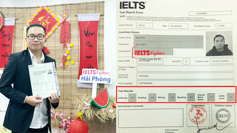 Học viên IELTS Fighter Hải Phòng - 3