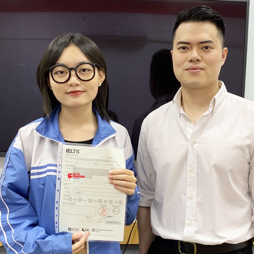 Học vi&ecirc;n đạt 8.5 IELTS tại IELTS Fighter Huế