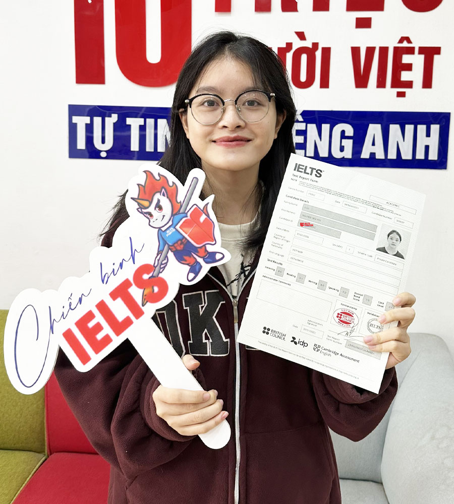 Yến Nhi 7.0 IELTS