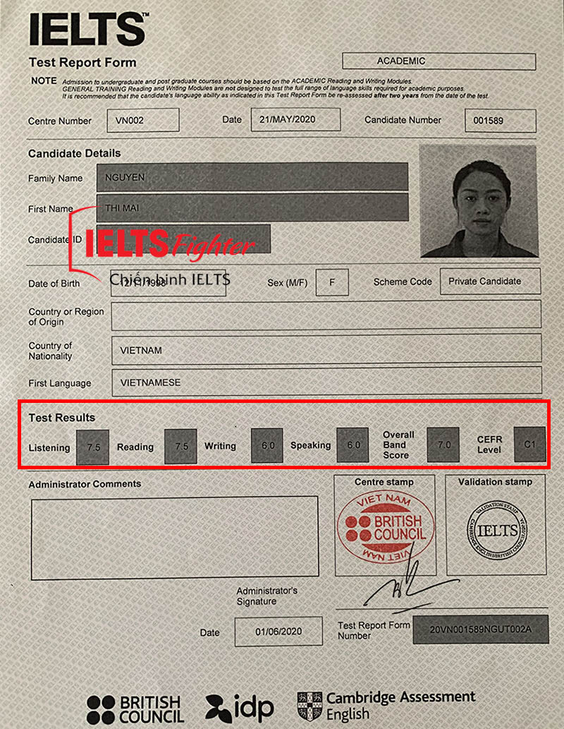 Học IELTS offline, online suốt thời điểm cách ly Covid, Mai đạt ngay 7.0 IELTS ảnh 1