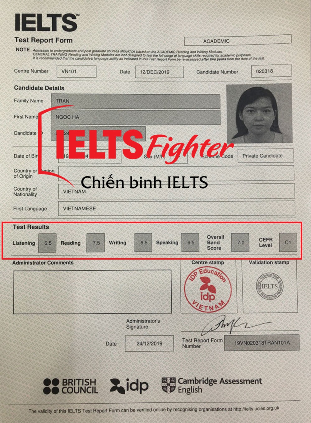 Review chi tiết phương ph&aacute;p học tăng band điểm của Ngọc H&agrave;  - 7.0 IELTS