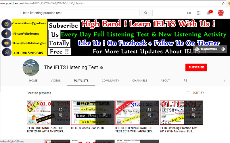K&ecirc;nh The  IELTS Listening Test