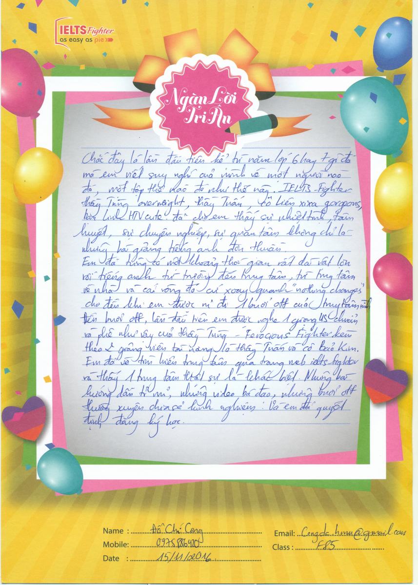 MS57 - Bài dự thi của Đỗ Chí Công - Học viên lớp F85