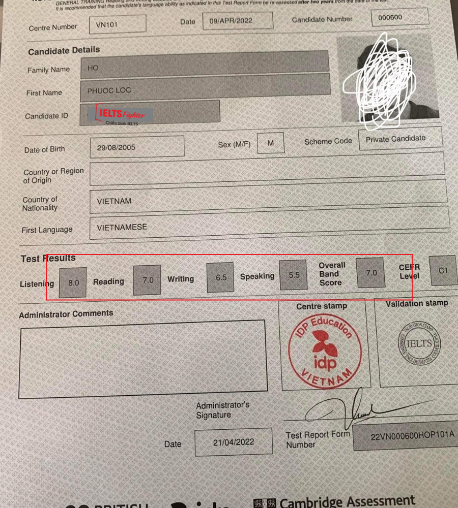 bỏ học tiếng anh 1 năm vẫn đạt 7.0 IELTS