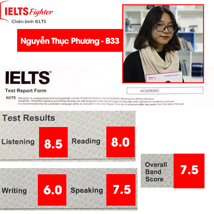 Thục phương 7.5 IELTS