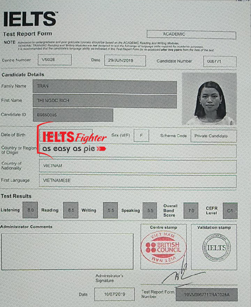 học viên điểm cao IELTS Ngọc Bích - ảnh 1