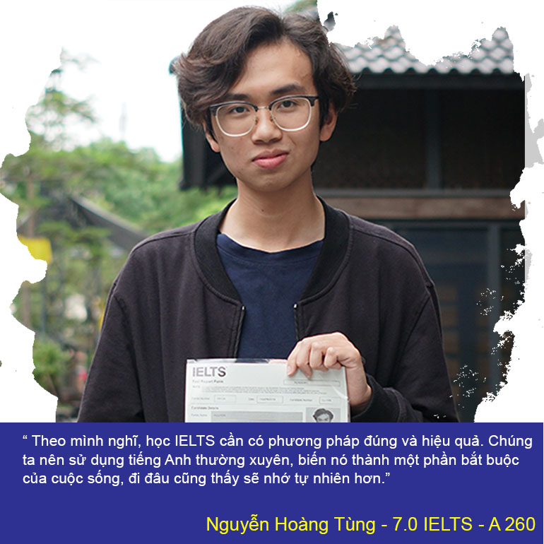 Học viên Hoàng Tùng 7.0 IELTS