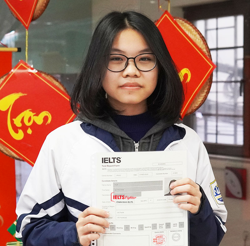Thu H&ograve;a - 8.5 IELTS - IELTS Fighter