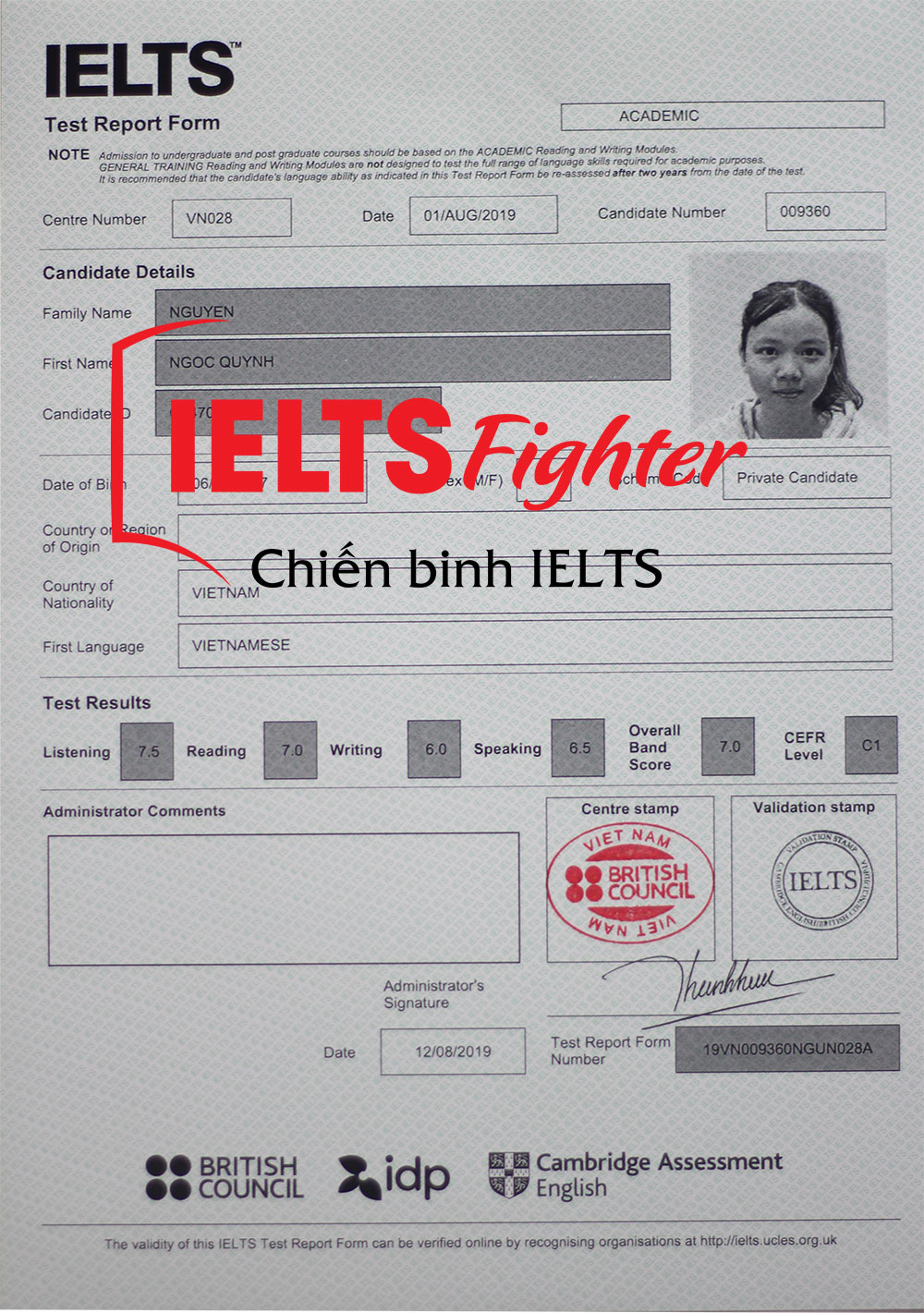 Nguyễn Ngọc Quỳnh – Rộng mở tương lai với 7.0 IELTS