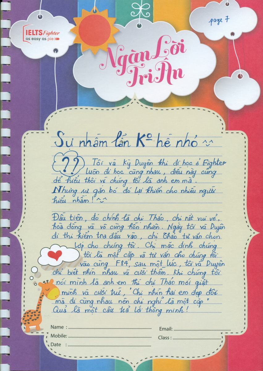 MS49 - Bài dự thi của bạn Chu Quang Trung - Học viên lớp F84 