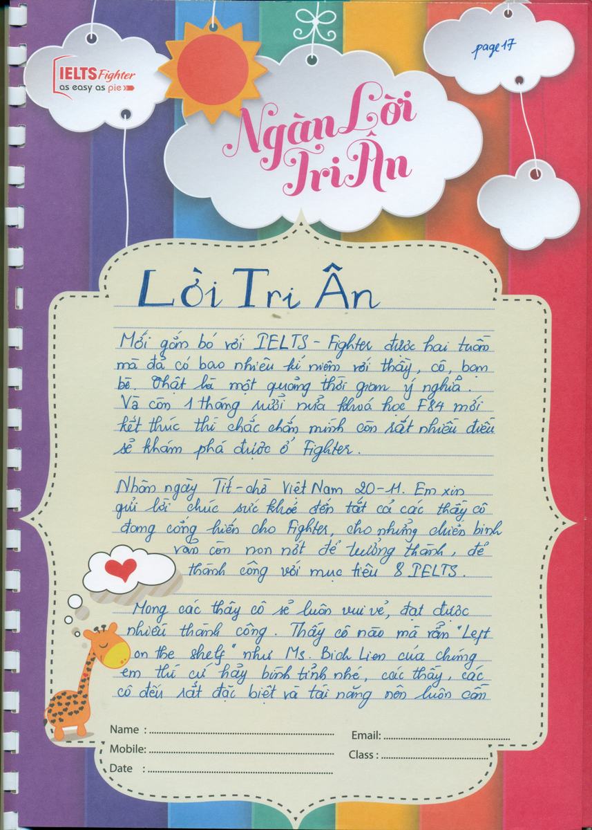 MS49 - Bài dự thi của bạn Chu Quang Trung - Học viên lớp F84 