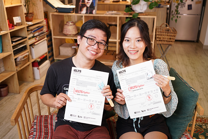 C&ugrave;ng y&ecirc;u c&ugrave;ng phấn đấu, cặp đ&ocirc;i Ngọc Bảo &ndash; Thủy Ti&ecirc;n c&aacute;n đ&iacute;ch 7.5 IELTS