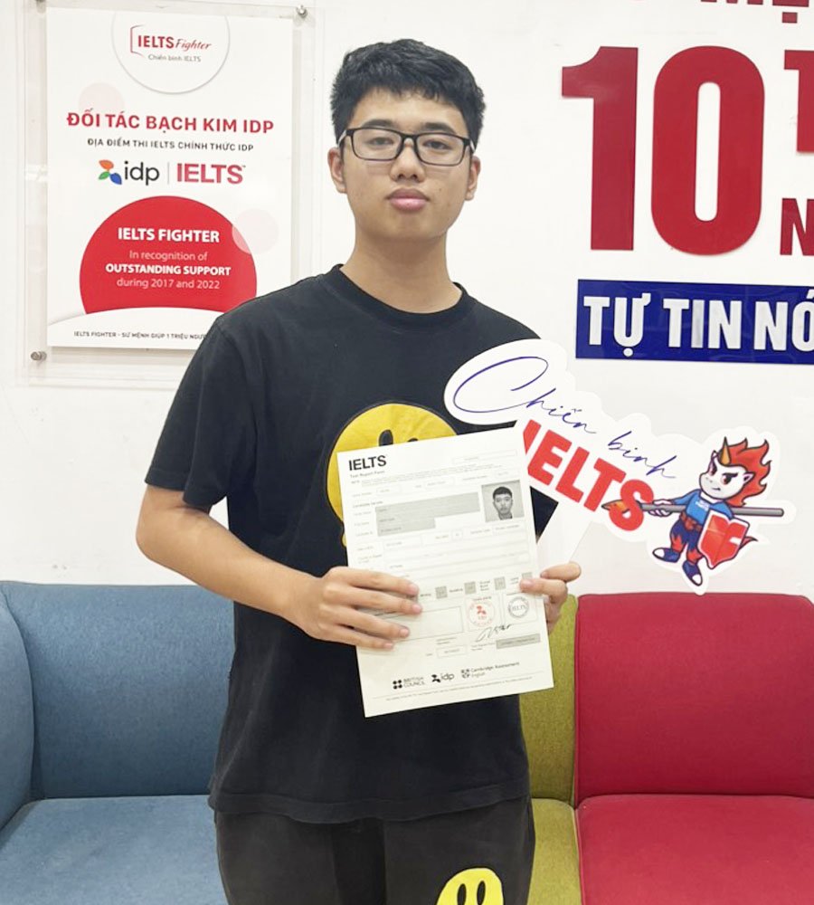 minh sơn 7.5 IELTS