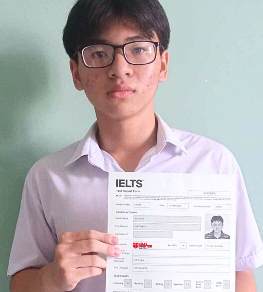 Học vi&ecirc;n IF Phan Văn Trị ho&agrave;n th&agrave;nh mục ti&ecirc;u 7.5 IELTS