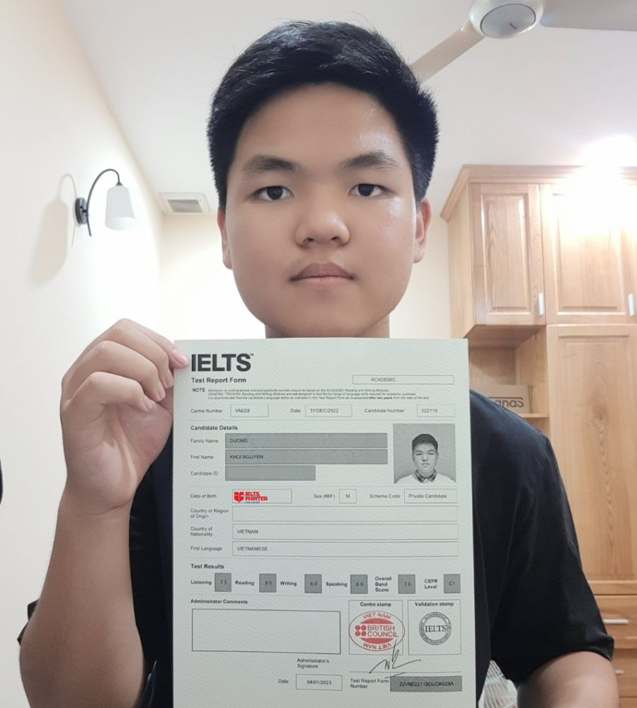 Kh&ocirc;i Nguy&ecirc;n v&agrave; th&agrave;nh t&iacute;ch 7.0 Overall