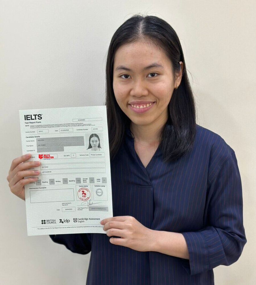 Học vi&ecirc;n 9x đạt 7.5 IELTS sau 1 kho&aacute; học