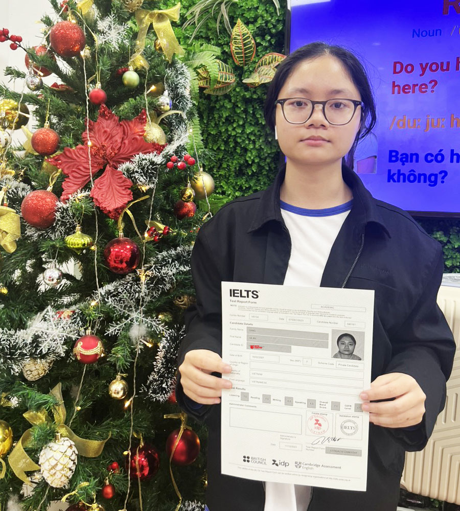 H&agrave; An 7.0 IELTS