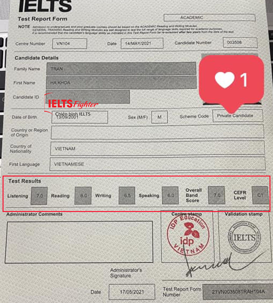 h&agrave; khoa 7.0 ielts
