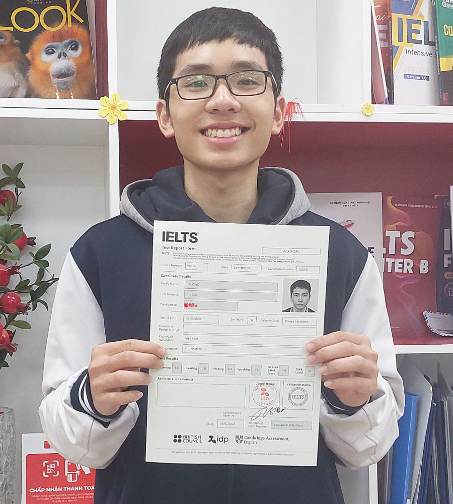 Tr&iacute; đức 7.0 IELTS