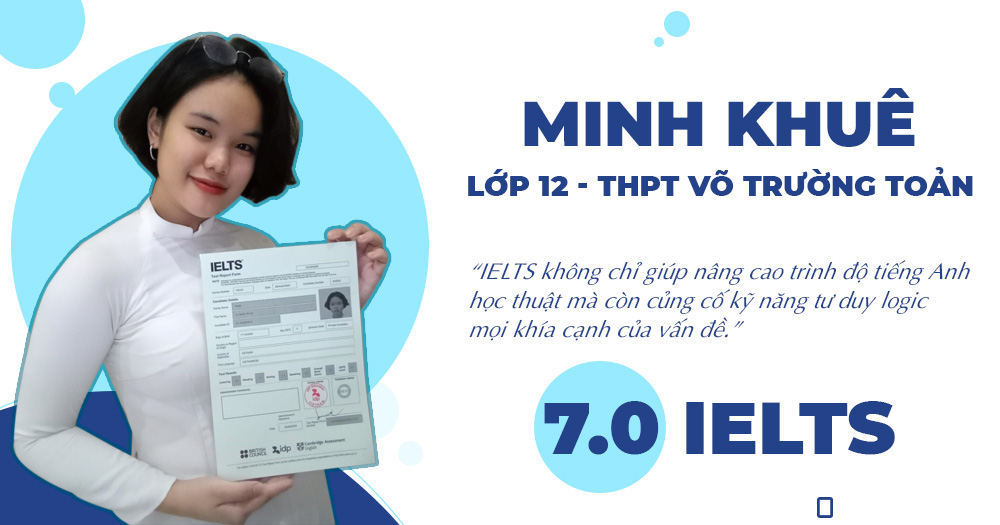 Cán đích 7.0 IELTS, nữ sinh 12 được miễn thi THPT Quốc gia