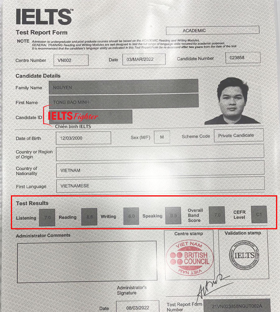 Bảo minh 7.0 ielts đại học luật ảnh 2