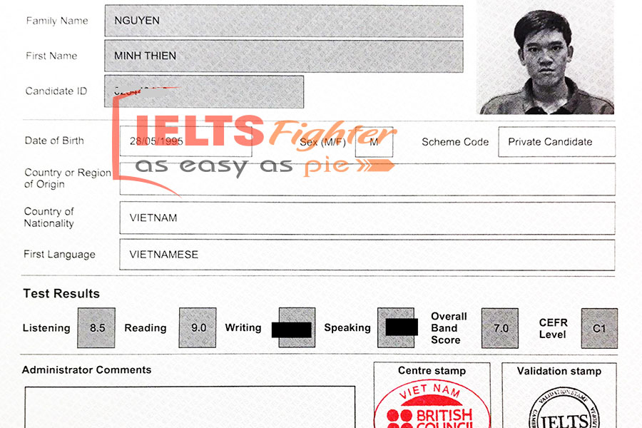 Bảng điểm minh thiện