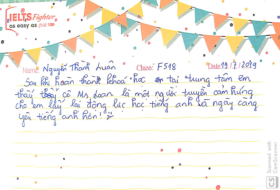 cảm nhận học viên F518 - ielts fighter ảnh 1